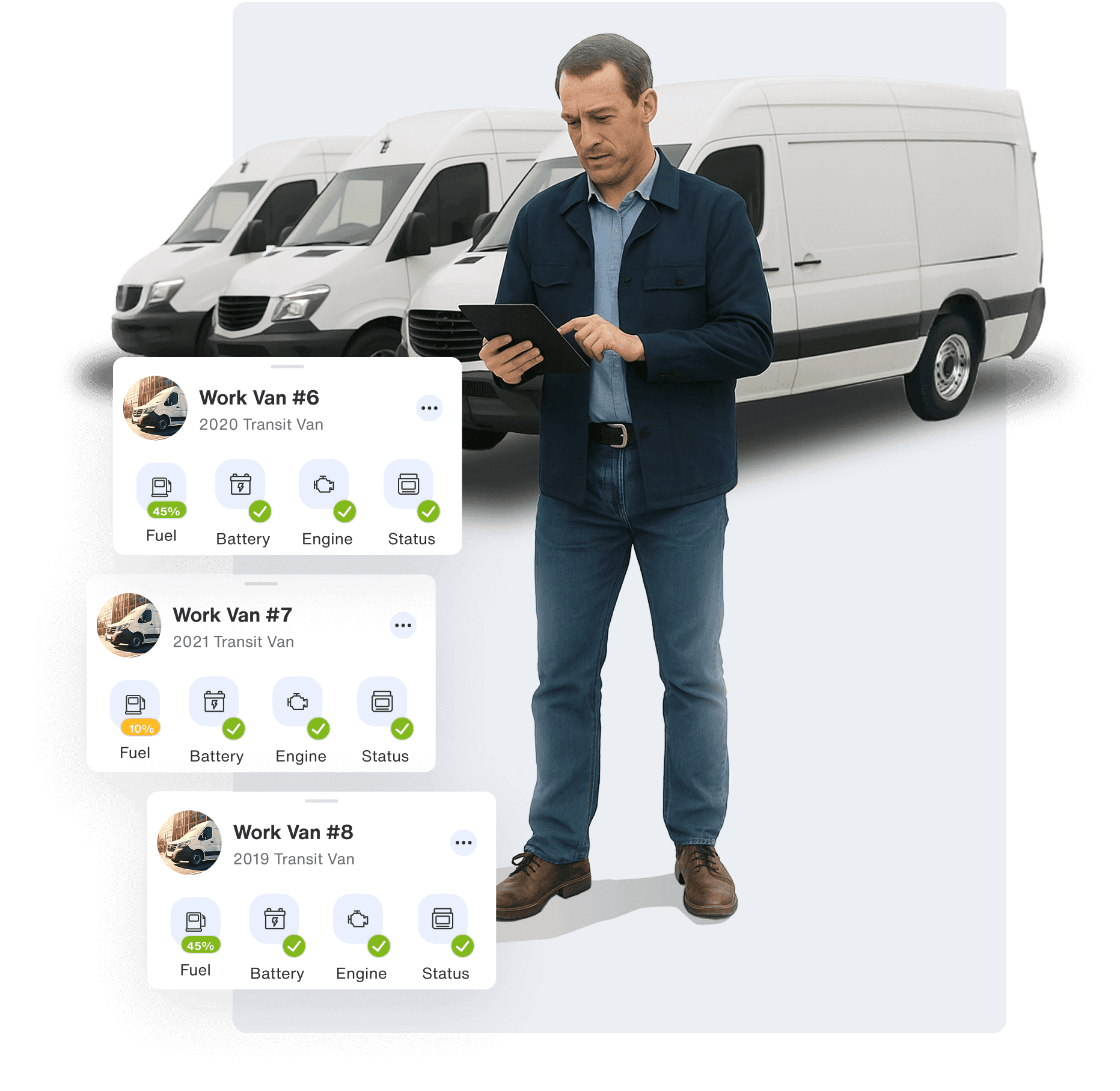 A connected fleet manager