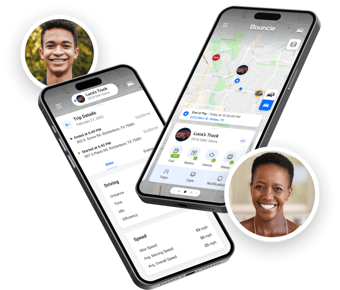 Two phones with two different users